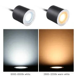 Spots de terrasse LED encastrés - extérieur - étanche IP67 - DC12V - 16 pièces