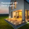 Luces & IluminaciónLuces de cubierta LED empotradas - exterior - IP67 a prueba de agua - DC12V - 16 piezas