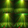 Scenlaserljus - projektor - LED - med autoljud / musik - stativ - fjärrkontroll