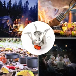 Mini réchaud à gaz pliable - brûleur de camping