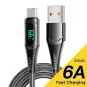 CablesEssager - Cable USB tipo C a USB C - Carga rápida PD - con pantalla digital - 100W / 5A