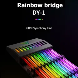 Juegos de vídeoJONSBO - puente de arco iris DY-1 - iluminación de serpentina de arco iris - cable ARGB de 24 pines