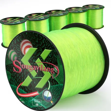 Angelschnur aus grünem Nylon – superstark – 500 m – 23 lb – 0,4