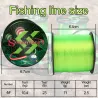 Fil de pêche vert en nylon - super résistant - 500M - 23LB - 0.4
