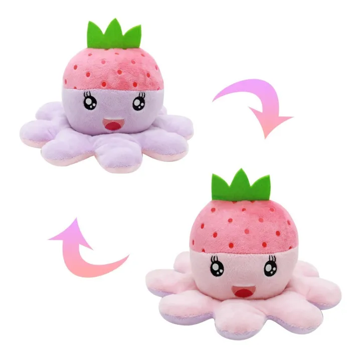 Wendbares Plüschtier - Oktopus - Fruchtform