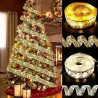 Broderat LED-band - Julgransdekoration - batteridriven