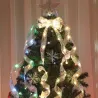 Broderat LED-band - Julgransdekoration - batteridriven