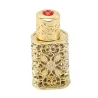 Retro metal parfumeflaske - med krystal - arabisk stil - 3ml