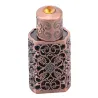 Retro metallinen hajuvesipullo - kristallilla - arabialaiseen tyyliin - 3ml