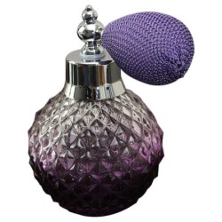 Frasco de perfume de cristal vintage - com atomizador - 100ml