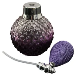 Vintage kristallen parfumflesje - met verstuiver - 100mlParfum
