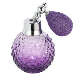Flacon de parfum vintage en cristal - avec atomiseur - 100ml