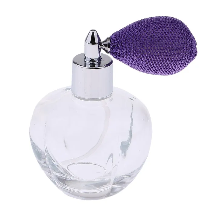 Transparent crystal perfume bottle - with atomizer - 100mlPerfumes