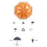 Transparent colorful umbrella - long handle - maple leavesOutdoor & Camping