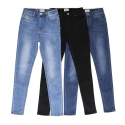 Bleistiftjeans mit hoher Taille - Stretch-Lycra - Slim