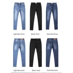 Penciljeans med høy midje - stretch lycra - Slim