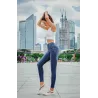 Bleistiftjeans mit hoher Taille - Stretch-Lycra - Slim