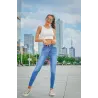 Bleistiftjeans mit hoher Taille - Stretch-Lycra - Slim