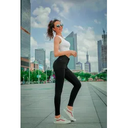 PantalonesJeans lápiz tiro alto - lycra stretch - Slim