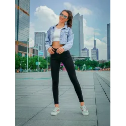 PantalonesJeans lápiz tiro alto - lycra stretch - Slim