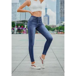 PantalonesJeans lápiz tiro alto - lycra stretch - Slim