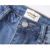 Bleistiftjeans mit hoher Taille - Stretch-Lycra - Slim