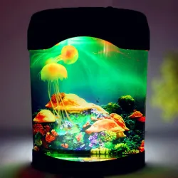 Mini vandmænd akvarium - natlampe