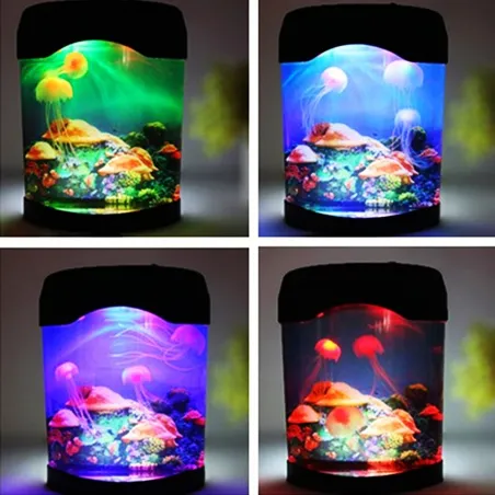 Mini vandmænd akvarium - natlampe