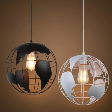 Plafonnier moderne en fer - en forme de globe - 60W