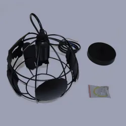 Modern iron ceiling lamp - globe-shaped - 60WCeiling lights