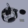 Moderne taklampe i jern - globeformet - 60W