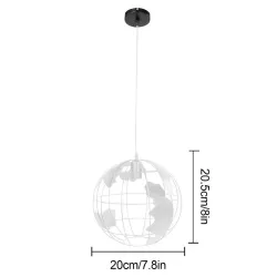 Modern iron ceiling lamp - globe-shaped - 60WCeiling lights