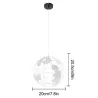 Plafonnier moderne en fer - en forme de globe - 60W