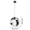 Luces de techoPlafón moderno de hierro - en forma de globo - 60W