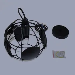Modern iron ceiling lamp - globe-shaped - 60WCeiling lights