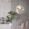 Moderne jernloftslampe - kugleformet - 60W