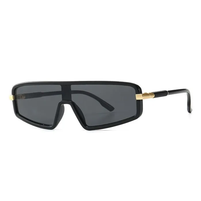 Cat eye-solbriller - oversized - flat topp i ett stykke - UV400 - unisex