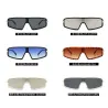 Gafas de solGafas de sol ojo de gato, extragrandes, parte superior plana de una pieza, UV400, unisex