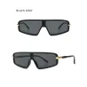 Lunettes de soleil œil de chat - surdimensionnées - une pièce à dessus plat - UV400 - unisexe
