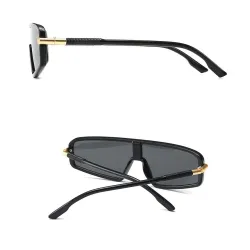 Gafas de solGafas de sol ojo de gato, extragrandes, parte superior plana de una pieza, UV400, unisex