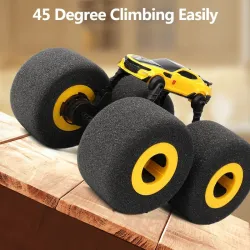 CarrosCoche eléctrico RC - neumáticos elásticos de esponja grande - rotación de 360 grados - juguete