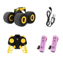 Elektrisk RC bil - elastiske store svampedæk - 360 graders rotation - legetøj