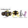 Elektrisk RC-bil - elastiska stora svampdäck - 360 graders rotation - leksak
