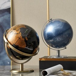 Globo del mondo girevole - figurina - decorazione per la casa
