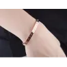 Elegant armbånd - hule heldige romertal - titanium stål - unisex