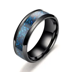 Elegant ring i rustfritt stål - dragemønster - unisex