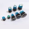 Black push button switch LED - waterproof - fixed self-locking - 12mm / 16mm / 19mm / 22mm - 5V / 12V / 220VSwitches