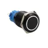 Schwarzer Druckschalter LED - wasserdicht - fest selbsthemmend - 12mm / 16mm / 19mm / 22mm - 5V / 12V / 220V
