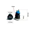 Svart tryckknappsbrytare LED - vattentät - fast självlåsande - 12mm / 16mm / 19mm / 22mm - 5V / 12V / 220V