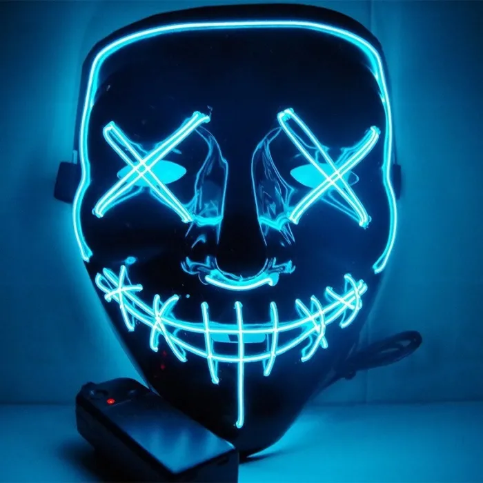 MáscaraLuz LED - Máscara facial de Halloween